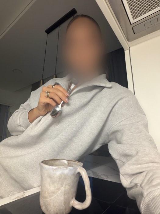 Real phone photo of a kitchen